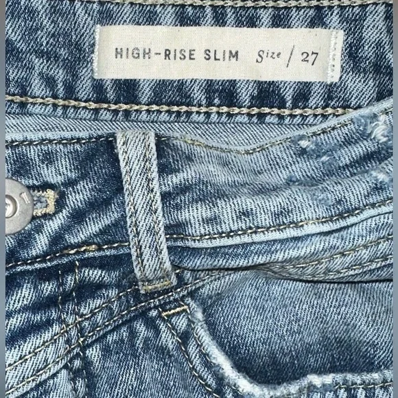 Pilcro And The Letterpress Jeans Women’s High Rise Slim Size 27 - Picture 5 of 12